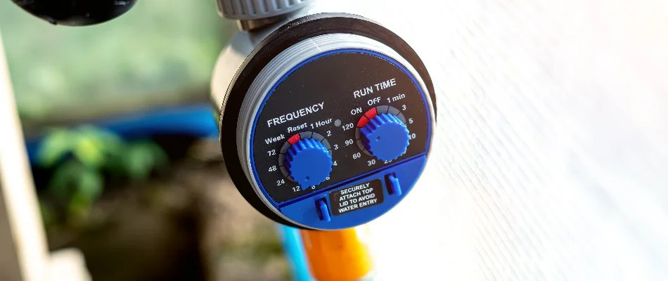 Controller of an irrigation system in Cary, NC.